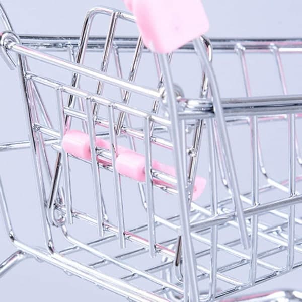 Mini supermarkedsvogn legetøj indkøbsvogn praktisk vogn model