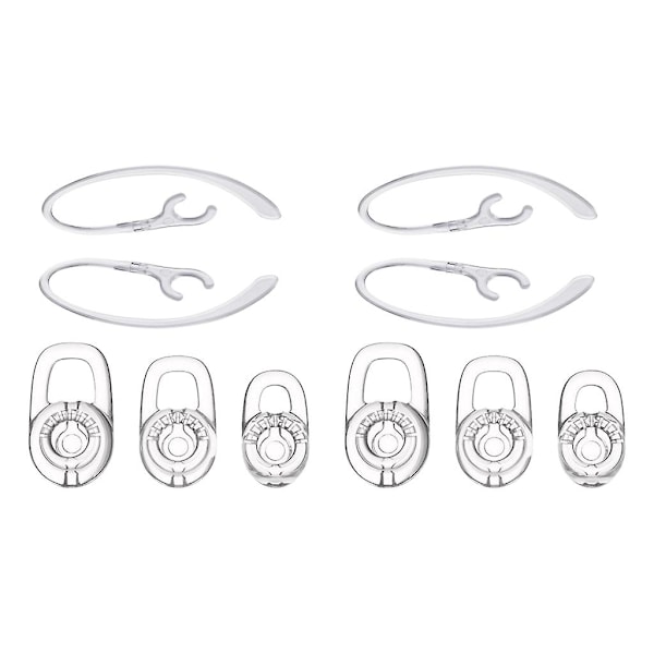 10x Silikone ørepropper med 360 graders roterende ørekrog til Plantronics M70