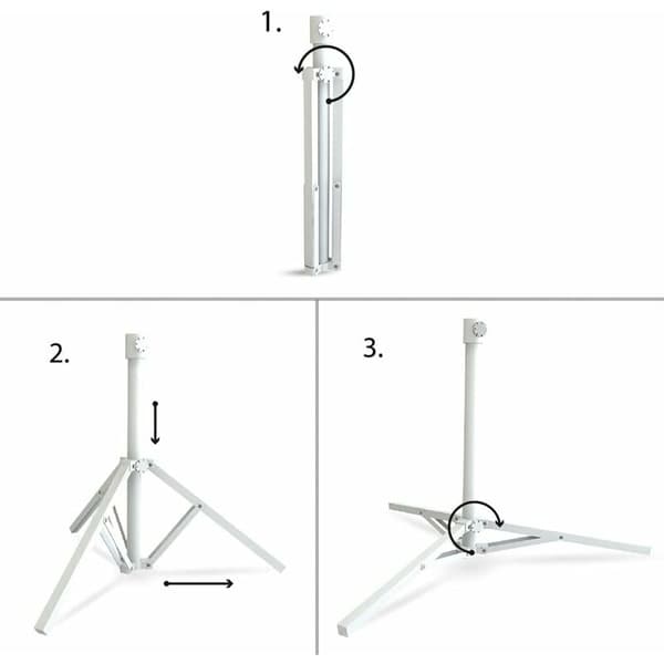 3-bent Fällbart Parasollstativ - 79 x 69 x 57 cm