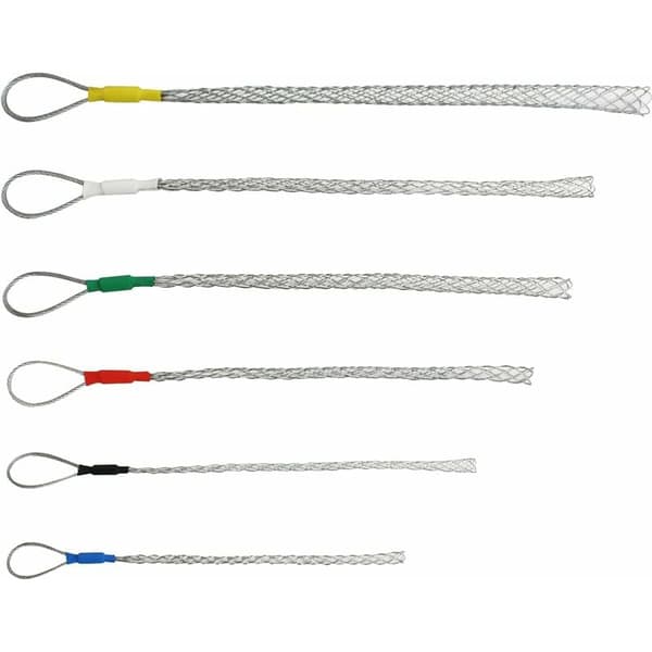Paket 4-25mm Halkskydd Galvaniserat Stål Kabeldragstrumpor Kit för Kabel Lassos