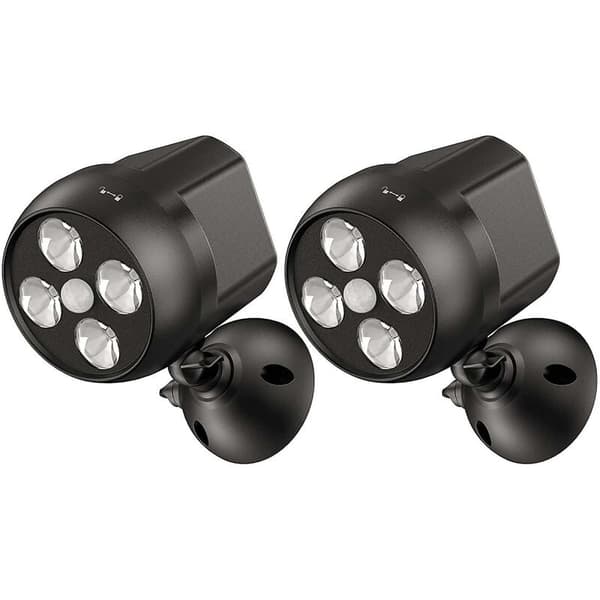 Utomhus rörelsesensor LED strålkastare vattentät trådlös för trappor hall trädgård uteplats 2-pack
