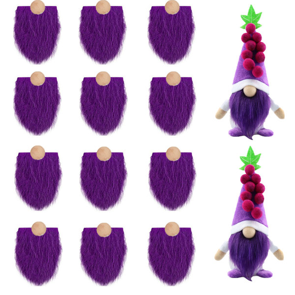 Pyöreä puinen pallo DIY käsintehty kääpiö kääpiö koristeet uusi tuote 12 colorful