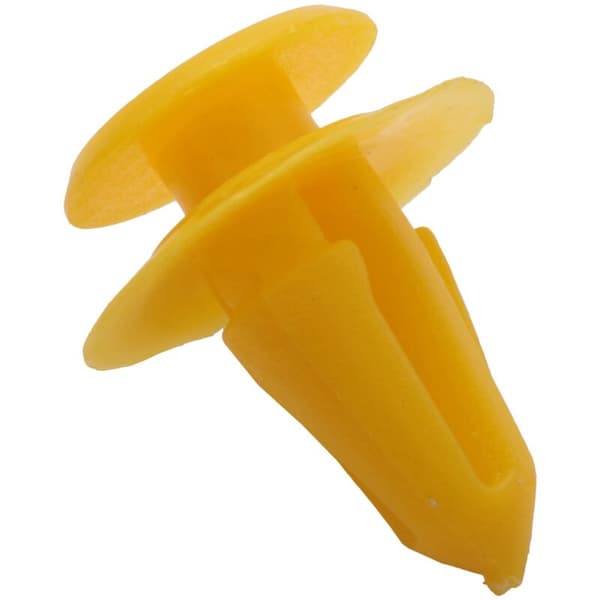 10X interiør trim plastpanelklips 10mm for dørkortpaneler gul