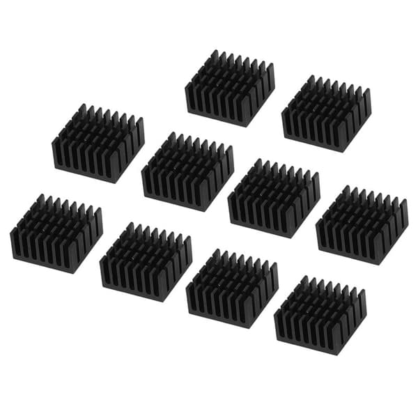 10 Køleplade Sort Aluminium Radiator Til Køleplade, 20mm X
