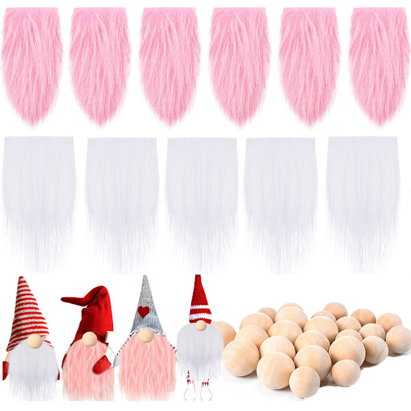 Rund träkula DIY handgjord dvärg dvärg prydnader ny produkt 12 colorful