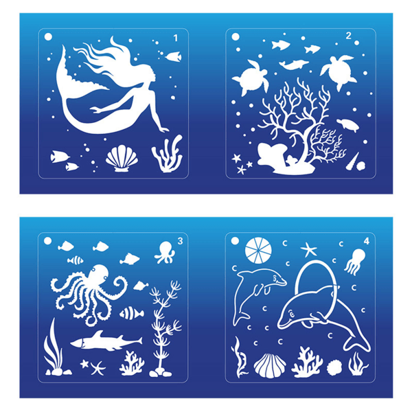 Maalausmallinepohjat DIY-askartelu scrapbookingiin, kohokuviointiin ja opetusvälineisiin