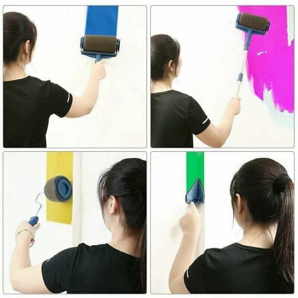 Sømløst malerullesett for vegger, dører, gulv, tak - Ingen forberedelse, ingen søl