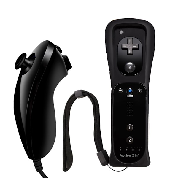 Wii-ohjain, vasemman ja oikeanpuoleinen ohjain, sisäänrakennettu kiihdytin, 2-in-1-vasen ja oikea ohjain Dark Blue