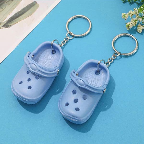 100% uusi, mini Crocs sandaali avaimenperä viehätys avaimenperä avaimenperän pidike avaimenperälahja Orange