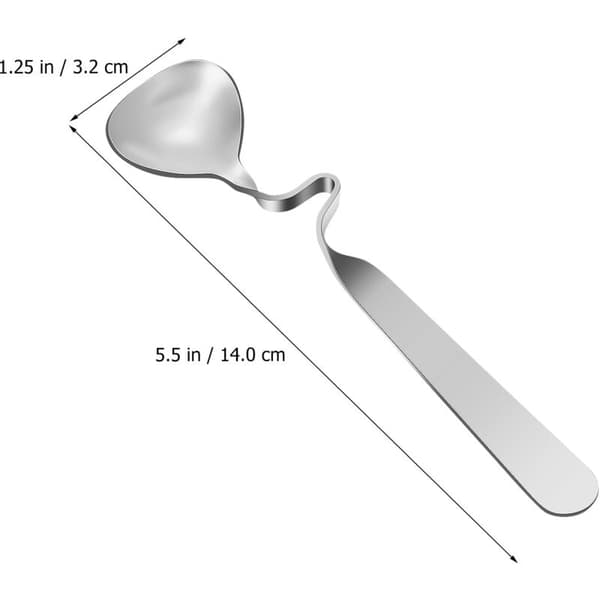 4 Honungsskedar i Rostfritt Stål för Te, Kaffe, Yoghurt - Set om 4