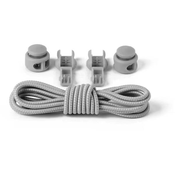 Lock Laces - Perfekt til løb - Grå