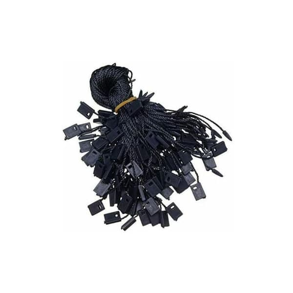 1000 Nylon Tags Fastgørelser til Tøj Bagage Smykker 18cm Sort
