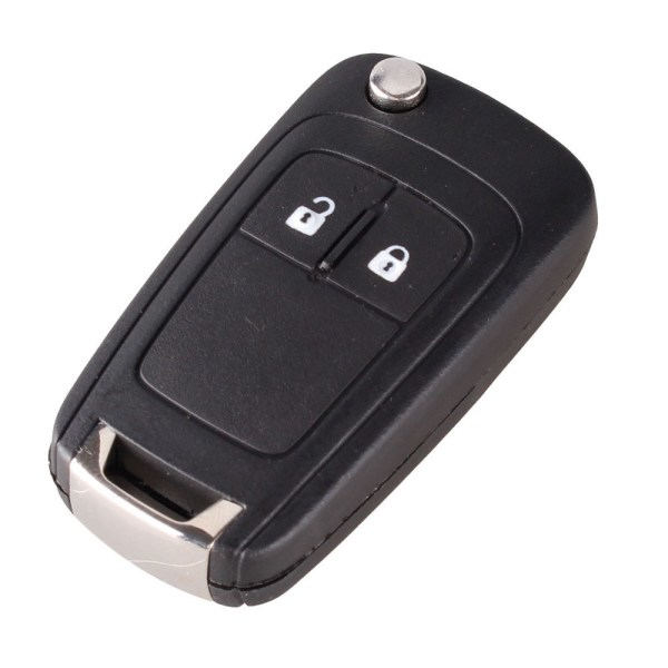 Flip fjernkontroll nøkkelveske 2 knapper HU100 for Opel Svart one size