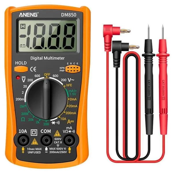 Gul Digital Pen Multimeter, Høj Præcision Mini Spændingsstrømstester, Bærbart Multifunktionsværktøj til Hjemmebrug