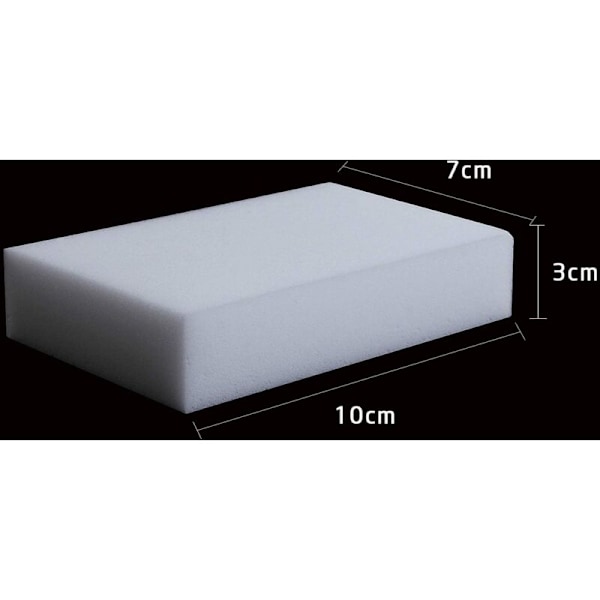 Magiska Svampar, 50 st Melaminsvamp - Magisk Radergummi för Badrum, Pool, Kök, Golv, Vägg - Vit 10x7x3cm