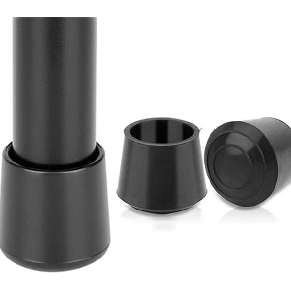 16 Svarta Stolsbensskydd Gummiskydd 22mm Innerdiameter