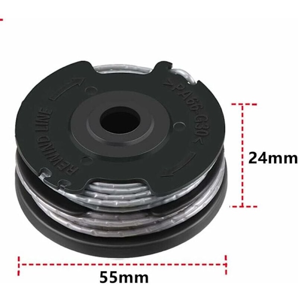 Bosch F016800351 Refill og integrert 6 m lang spole Ø 1,65 mm linjetykkelse for trimmere.