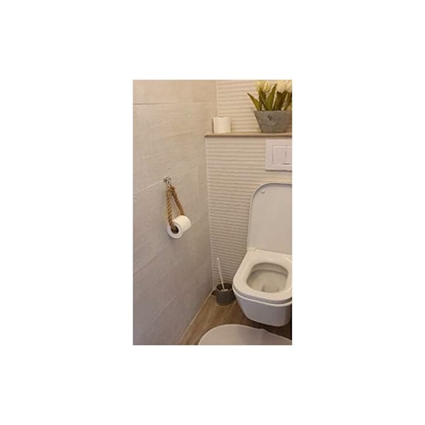Gammeldags Toiletpapirholder - Håndklædeholder - Reb - Industriel Stil - FREMSTILLET I FRANKRIG
