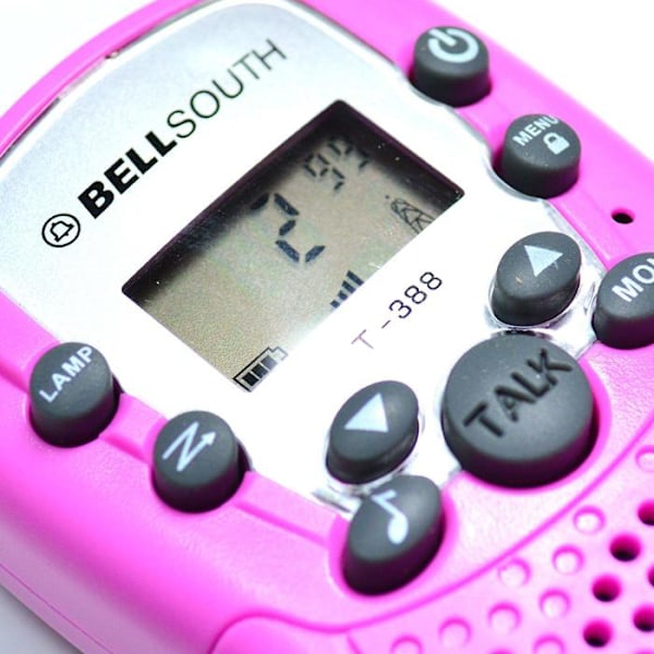 Pitkän matkan lasten walkie-talkie käsikäyttöinen lelu walkie-talkie pink Battery Model