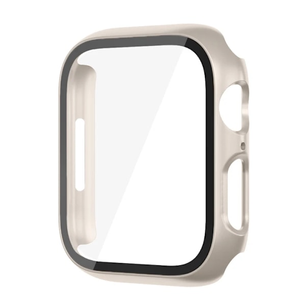 Glas+ Cover För Apple Watch case 9 8 7 6 SE 5 iWatch Tillbehör Skärmskydd Apple Watch Series 45mm 41mm 44mm 40mm 42mm 38mm rosa sand pink sand pink sand 45mm series 7 8 9