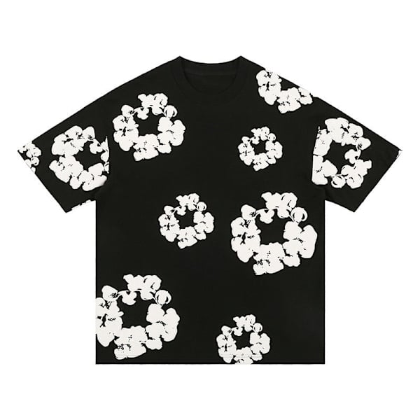 Denim Tears kesäsetti miehille, lyhythihainen, musta SS Black S