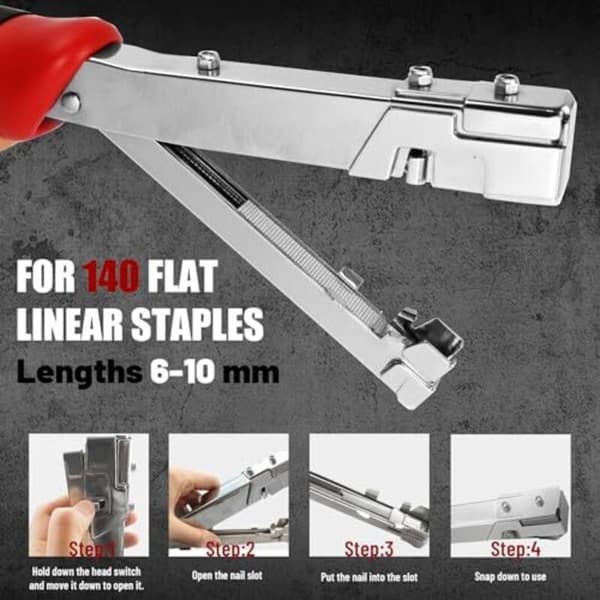 Slaghammer - Manuel hæftepistol til 6-10 mm Type 140 hæfteklammer