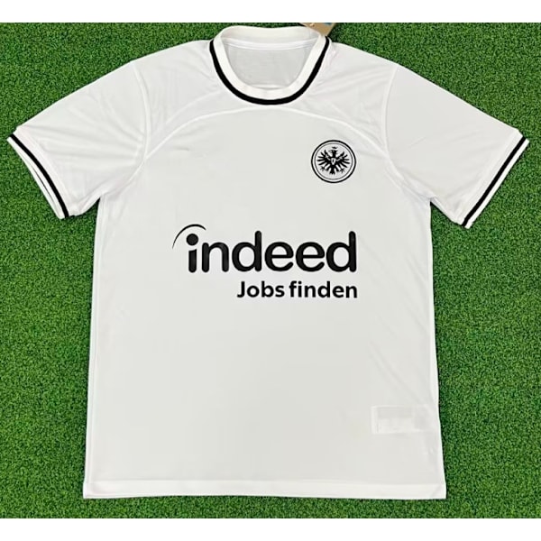 New Vintage White Frankfurt Soccer Training T-Shirt Scholes NO.18 M