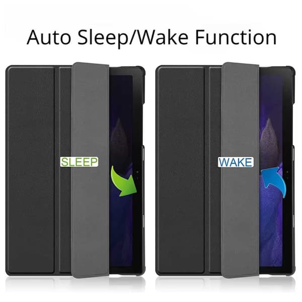 Galaxy Tab A8 10,5\" Cover Etui Tri-fold Smart Case Sort sort black