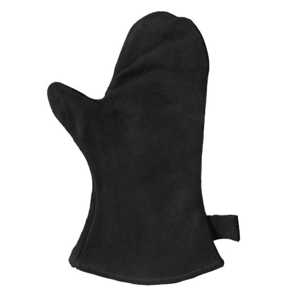 Fireplace glove, with thermal insulation, leather oven glove, fire
