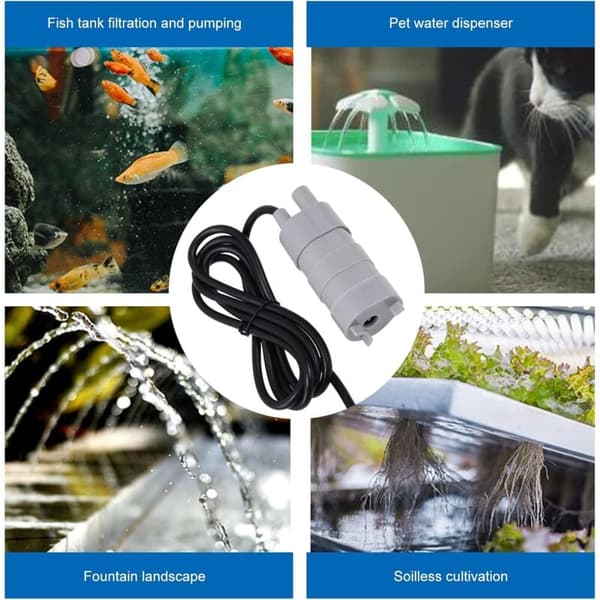 12V 840L/H Undervandspumpe til autocamper, dam, akvarium, springvand