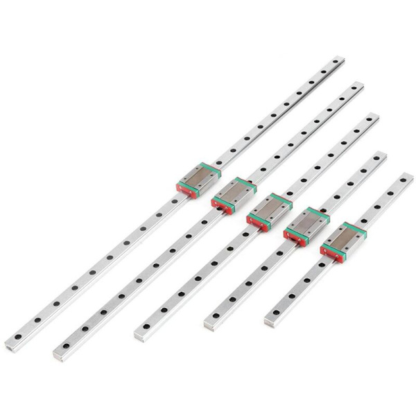 Lineær skinneføring, 400 lineær glideføring med vognblokk for DIY 3D-printer (400 mm)