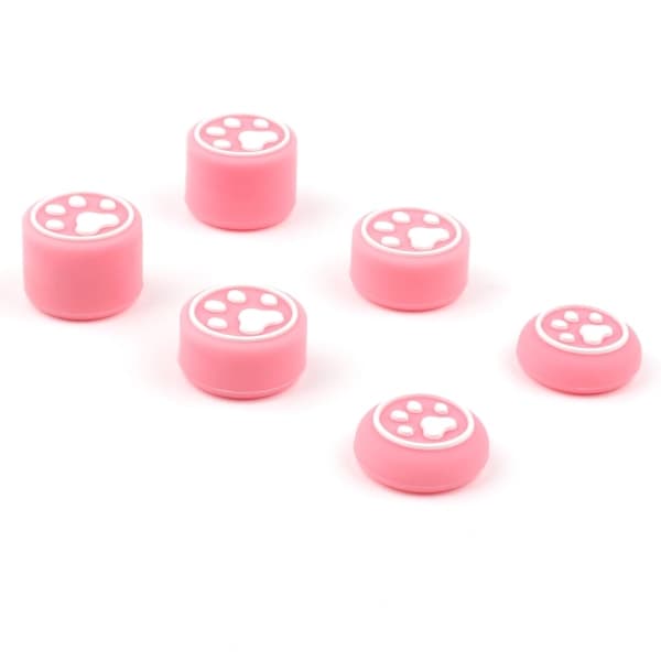 for PS5 / PS4 / NS Pro Analog Stick Cover 6 stk. Katteklør Tommelgrep-hetter 3