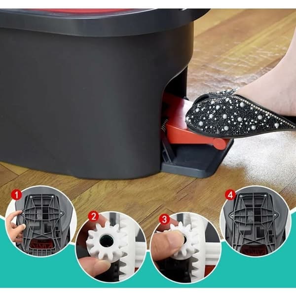 3 Erstatningspedallager Kompatible med Vileda/O-Cedar Easywring RinseClean Mopp