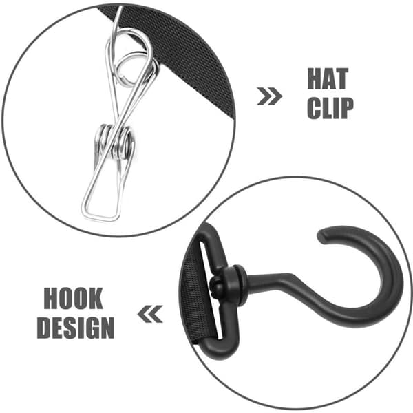 Baseball Cap Holder, Hatteholder til skab, Hængende opbevaring til 5 hatte