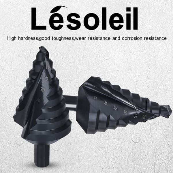 Titaniumbelagt HSS spiralbor 10-45 mm til aluminium, kobber, rustfrit stål