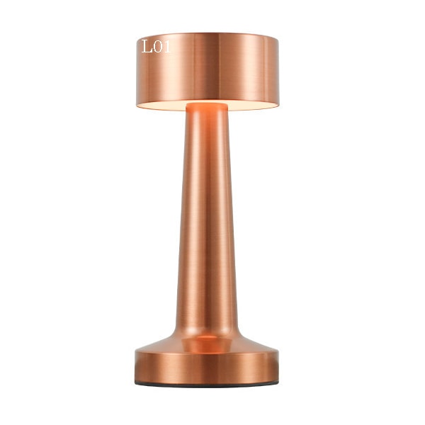 Retro barbordlampe skrivebords nattlys lading utendørs musikk restaurant bordlampe atmosfærelys A Copper