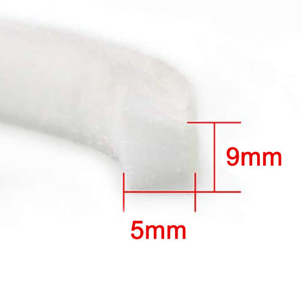 Harjasteippa itseliimautuva ovitiiviste, harjalistatiiviste Valkoinen White 9*5mm