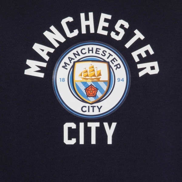 Manchester City Boys Hoody Fleece Graphic Kids OFFISIELLE Fotballgave 150cm