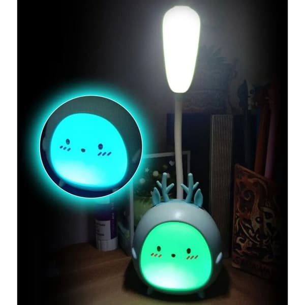 Skrivebordslampe, LED, USB genopladelig, Bærbar, Grøn
