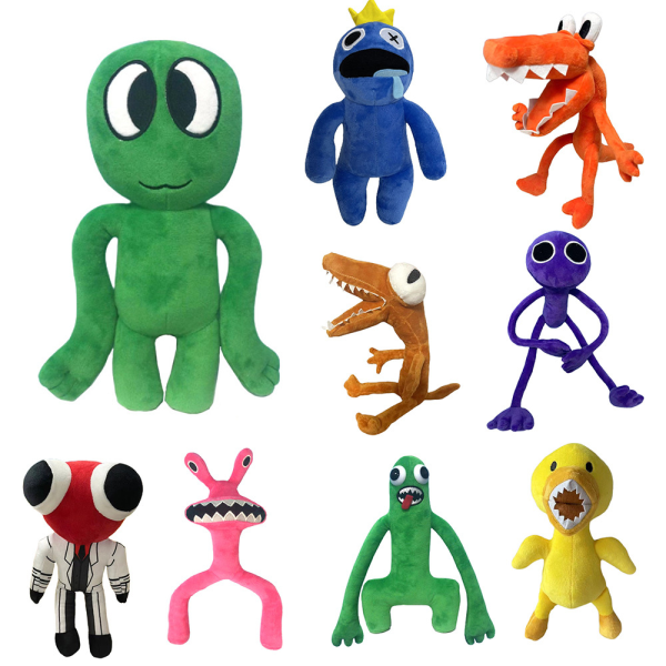 Rainbow Friends Plyschleketøy Tegneserie Spill Stoff Fylt Dyr Gave Grønn 1 Green 1