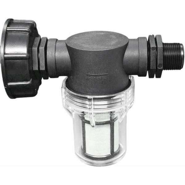 IBC vanntank adapter hageslangekobling 3 4 utvendig gjenge filterfunksjon