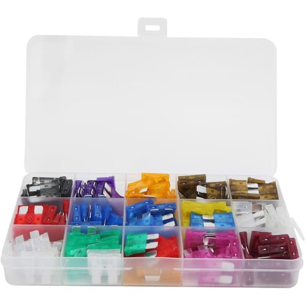 150 st Bilbladssäkringar Set 2A/3A/5A/7.5A/10A/15A/20A/25A/30A/35A/40A, DUBUNS