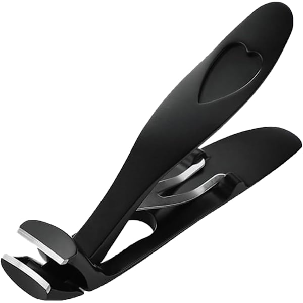 Negleklipper for tykke tånegler, ergonomisk vinklet hode Senior tånegleklipper, Shirem negleklipper Black 1pc