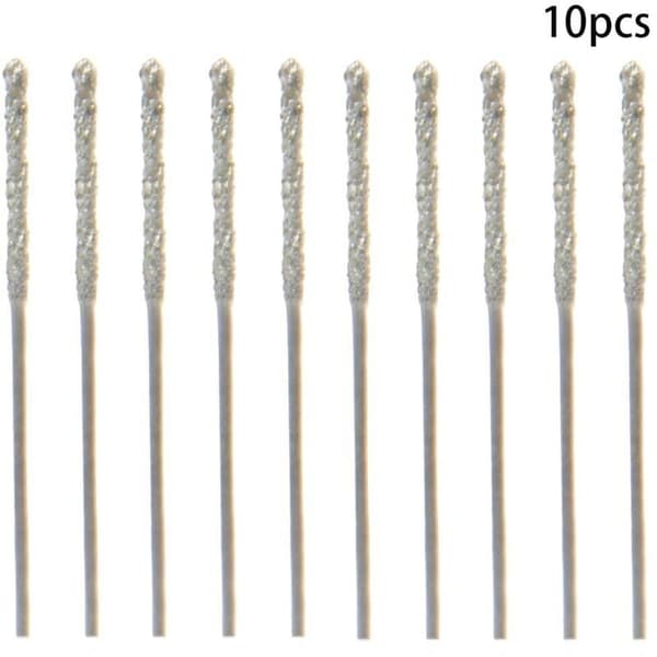 20 stk. 0,8 mm diamantbelagte spiralbor til fliser, glas og sten