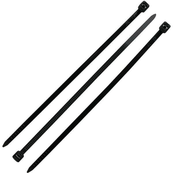 Kabelbindere 200 x 2,5 mm, Kabelbindere, Rilsan Nylon Kabelbindere, Kabelbindere 200 mm, Sort, Pakke med 1000 stk.