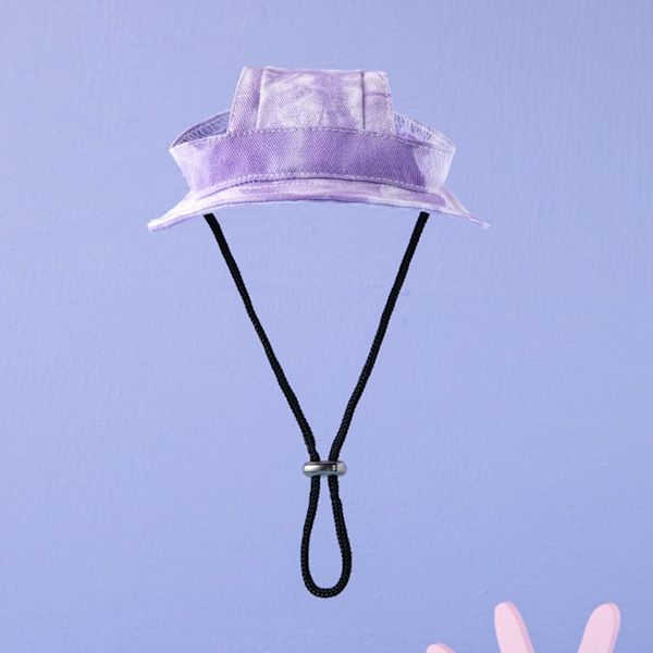 Justerbar hund udendørs port UV-beskyttelse hat cap qd bedste lyseblå S Light blue S