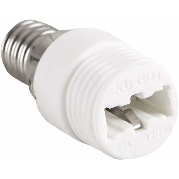 2-pack E14 till G9 Keramisk Sockeladapter för LED, Halogen, CFL-lampor