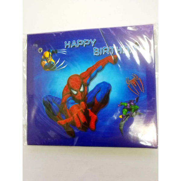 Hämähäkkimies-teema syntymäpäiväjuhlan koristetarvikkeet Poikien lahja Hämähäkkimies-vetolippu 1 kpl Spider-Man Pull Flag One