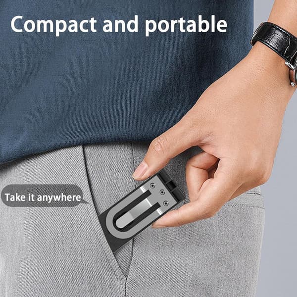 Clip-on læselampe genopladelig 500mAh Mini USB C boglampe med 6 lysstyrkeniveauer 3 farver 45 min timer til studerende seng studie rejse sort