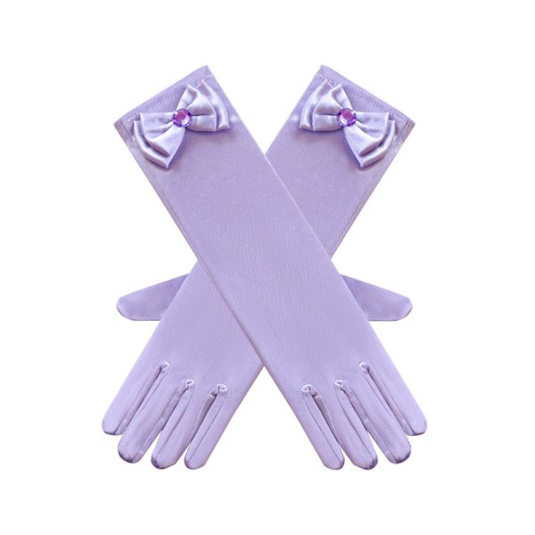 Tillbehör till flickors sjöjungfrudräkt Purple gloves